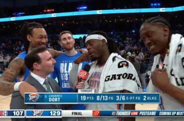 Luguentz Dort PostGame Interview | LA Clippers vs Oklahoma City Thunder