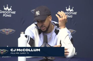 CJ McCollum talks team defense, Herb Jones being vocal | Pelicans vs Rockets Postgame 2/22/2024