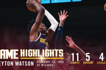 Peyton Watson Full Game Highlights vs. Wizards 🎥