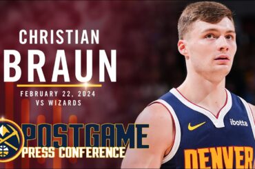 Christian Braun Full Post Game Press Conference vs. Wizards 🎙