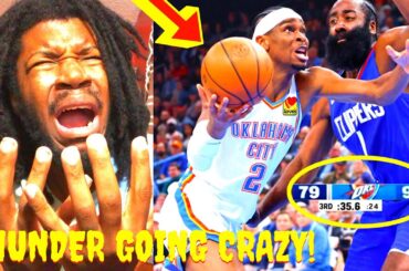 CLIPPERS VS THUNDER REACTION 2024 LOS ANGELES CLIPPERS VS OKLAHOMA CITY THUNDER HIGHLIGHTS REACTION