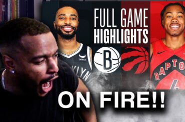 JUST BURNING THE NETS!!  Brooklyn Nets vs Toronto Raptors Full Game Highlights REACTION