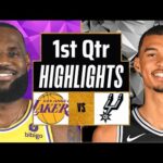 Los Angeles Lakers vs San Antonio Spurs Full Highlights 1st QTR | Feb 23 | 2024 NBA Regular Season