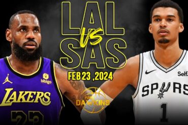 Los Angeles Lakers vs San Antonio Spurs Full Game Highlights | February 23, 2024 | FreeDawkins