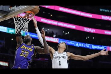 San Antonio Spurs vs Los Angeles Lakers - Full Game Highlights | February 23, 2024 NBA Season