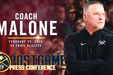 Coach Malone Full Post Game Press Conference vs. Trailblazers 🎙