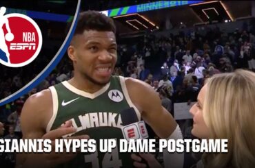 Giannis on letting Dame take over in clutch moments 🗣️'THAT'S WHAT DAME DOES!' | NBA on ESPN