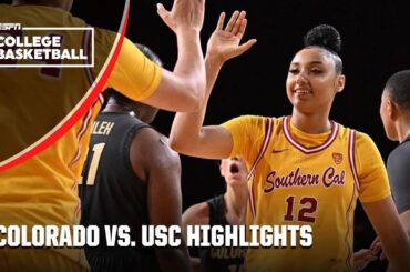 PAC-12 BATTLE 🔥 Colorado Buffaloes vs. USC Trojans | Full Game Highlights | ESPN College Basketball