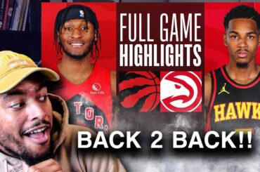 QUICKLEY WANTS THAT PIZZA PARTY!! Atlanta Hawks vs Toronto Raptors Full Game Highlights REACTION