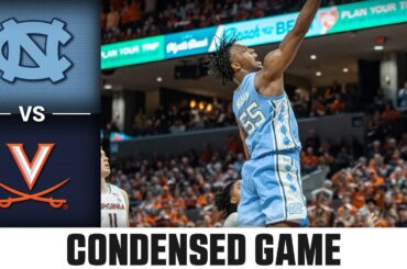 North Carolina vs. Virginia Condensed Game | 2023-24 ACC Men's Basketball