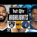 Brooklyn Nets vs Minnesota Timberwolves 1st QTR - PART 2 Highlights |Feb 24 |2023 NBA Regular Season