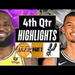 Los Angeles Lakers vs San Antonio Spurs 4th QTR - PART 2 Highlights |Feb 23| 2024 NBA Regular Season