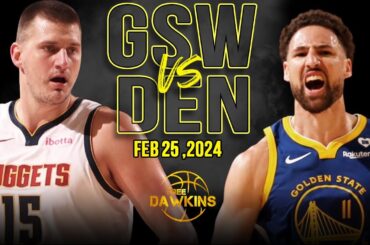 Golden State Warriors vs Denver Nuggets Full Game Highlights | Feb 24, 2024 | FreeDawkins