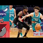 Charlotte Hornets vs Portland Trail Blazers Full Highlights 1st QTR | Feb 25 | NBA Season 2023-2024