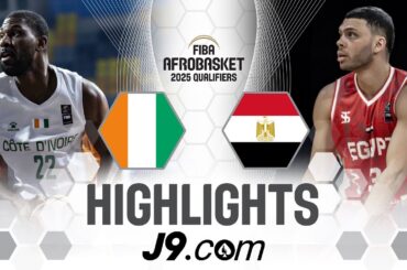 Cote d'Ivoire 🇨🇮 v Egypt 🇪🇬 | J9 Highlights | FIBA AfroBasket 2025 Qualifiers