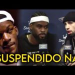 JIMMY BUTLER NG MIAMI HEAT NAPA-REACT SA ONE GAME SUSPENSION NA IPINATAW SA KANYA NG NBA.