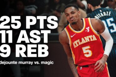 Dejounte Murray nearly has triple-double in Hawks Victory over Magic