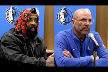 Kyrie Irving, Jason Kidd | Mavericks vs. Pacers postgame 2.25.24