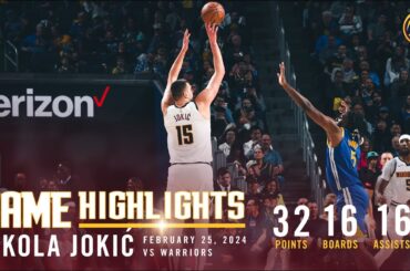 Nikola Jokić Records Third Straight Triple-Double | Full Game Highlights vs. Warriors 🎥