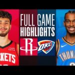 Game Recap: Thunder 112, Rockets 95