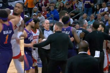 Devin Booker and Cam Whitmore get heated and have to be separated after scuffle 👀