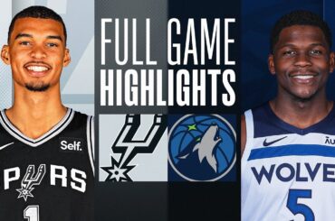 SPURS at TIMBERWOLVES | FULL GAME HIGHLIGHTS | February 27, 2024