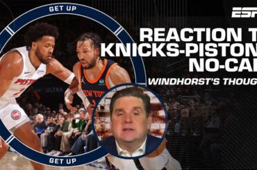 The call was just all wrong! - Brian Windhorst on Knicks-Pistons controversial no-call | Get Up