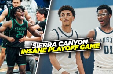 Bryce James SHOCKING Playoff Game... Sierra Canyon vs St. Joseph Will Leave You Speechless