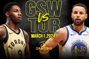 Golden State Warriors vs Toronto Raptors Full Game Highlights | March 1, 2024 | FreeDawkins