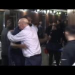 Los Angeles Clippers Owner Steve Ballmer Hugs James Harden After Clippers Win Over Wizards. HoopJab