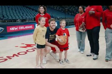 New Orleans Pelicans, Matt Ryan, and AmeriHealth Caritas host Ticket to Health Basketball Clinic