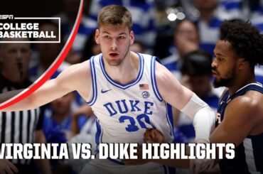 Virginia Cavaliers vs. Duke Blue Devils | Full Game Highlights | ESPN College Basketball