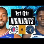 LA Clippers vs Minnesota Timberwolves Full Highlights 1st QTR | Mar 3  | 2024 NBA Regular Season