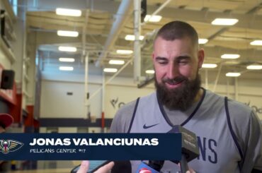 Jonas Valanciunas on Toronto return, Pelicans defense | Pelicans Practice 3/4/2024