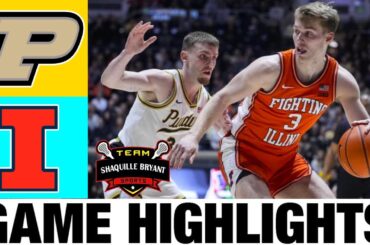 #3 Purdue vs #12 Illinois Highlights | NCAA Men's Basketball | 2024 College Basketball