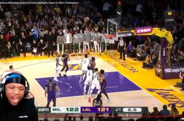 Los Angeles Lakers vs Milwaukee Bucks Full Game Highlights | March 8, 2024 | OkayRickk Reacts