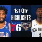 Philadelphia 76ers vs. New Orleans Pelicans 1st-QTR Highlights | March 8 | NBA Season 2024