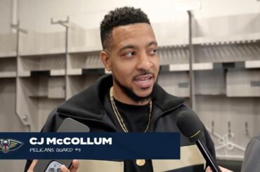 CJ McCollum first half success, making playoff push | Pelicans at 76ers Postgame 3/8/24