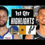 Golden State Warriors vs San Antonio Spurs Full Highlights 1st QTR | Mar 9 |2024 NBA Regular Season