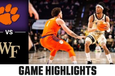 Clemson vs. Wake Forest Game Highlights | 2023-24 ACC Men’s Basketball