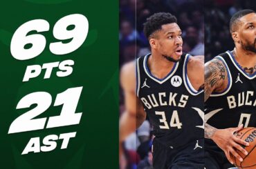 Giannis Antetokounmpo & Damian Lillard GO OFF In LA - 69 PTS COMBINED | March 10, 2024