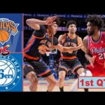 Philadelphia 76ers vs New York Knicks Full Highlights 1st QTR | 10 Mar | NBA Season 2023-2024