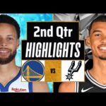 Golden State Warriors vs San Antonio Spurs Full Highlights 2nd QTR | Mar 9 |2024 NBA Regular Season