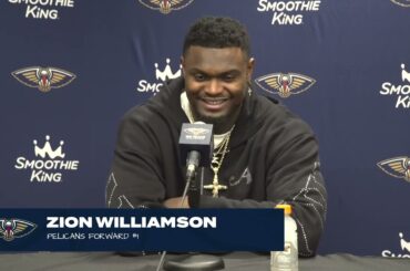 Zion Williamson on 3-0 road trip | Pelicans at Hawks Postgame Interview 3/10/24