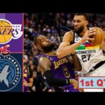Los Angeles Lakers vs Minnesota Timberwolves Full Highlights 1st -P1 | Mar 10 | NBA Season 2023-2024