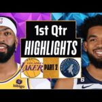 Los Angeles Lakers vs Minnesota Timberwolves 1st QTR - PART 2 Highlights | Mar 10 | 2024 NBA Season