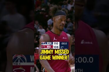 Jimmy MISSED the GAME WINNER vs Wizards!😭