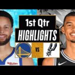 Golden State Warriors vs San Antonio Spurs Full Highlights 1st QTR | Mar 11| 2024 NBA Regular Season