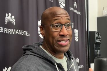 Mike Brown explains the 'spray threes' the Sacramento Kings highly value in their offense