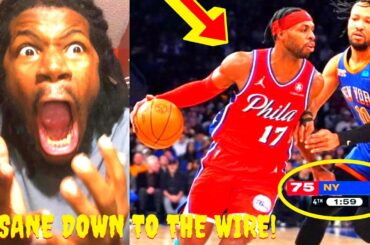 76ERS VS KNICKS REACTION 2024 NEW YORK KNICKS VS PHILADELPHIA 76ERS HIGHLIGHTS REACTION 2024